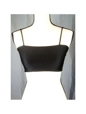 Adika black bikini top, size S